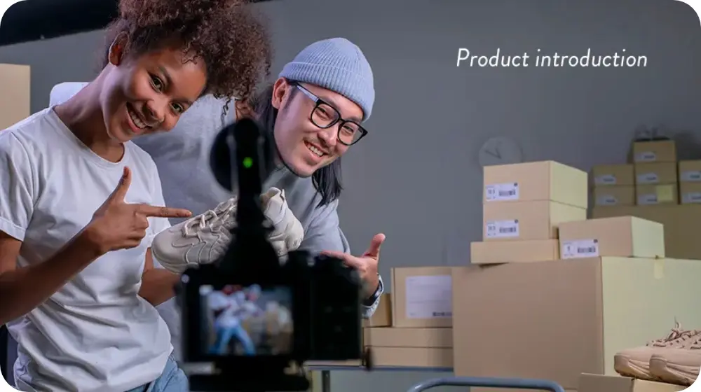 商品紹介のプロモーション動画制作イメージ