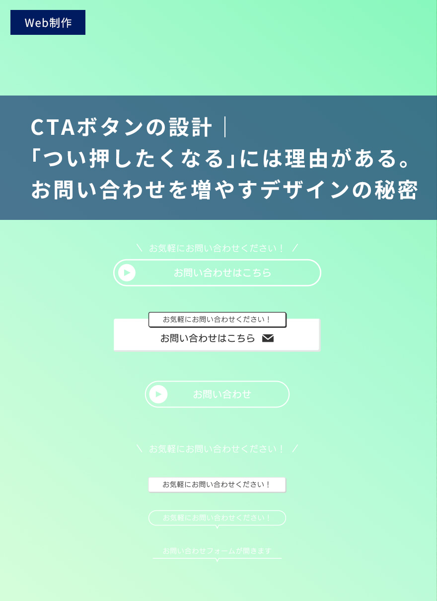 CTAボタンの設計｜「つい押したくなる」には理由がある。お問い合わせを増やすデザインの秘密